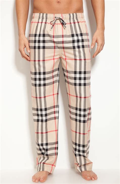 burberry checked panta|burberry check cotton pajama pants.